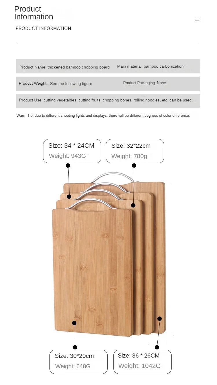 The Bamboo Classic Board (Large Rectangular Cutting Board)