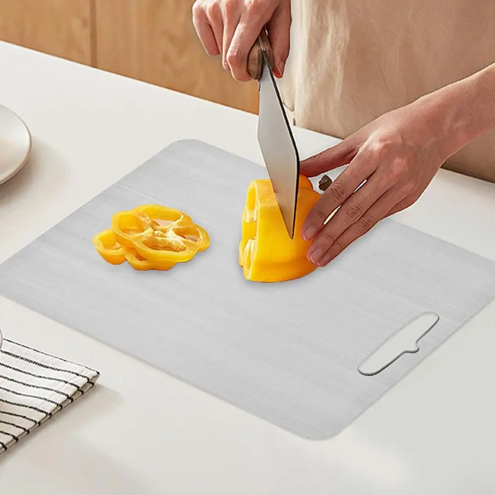 The Heavy-Duty Stainless Board (Thickened Non-Stick Cutting Board)