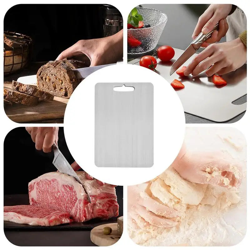The Heavy-Duty Stainless Board (Thickened Non-Stick Cutting Board)