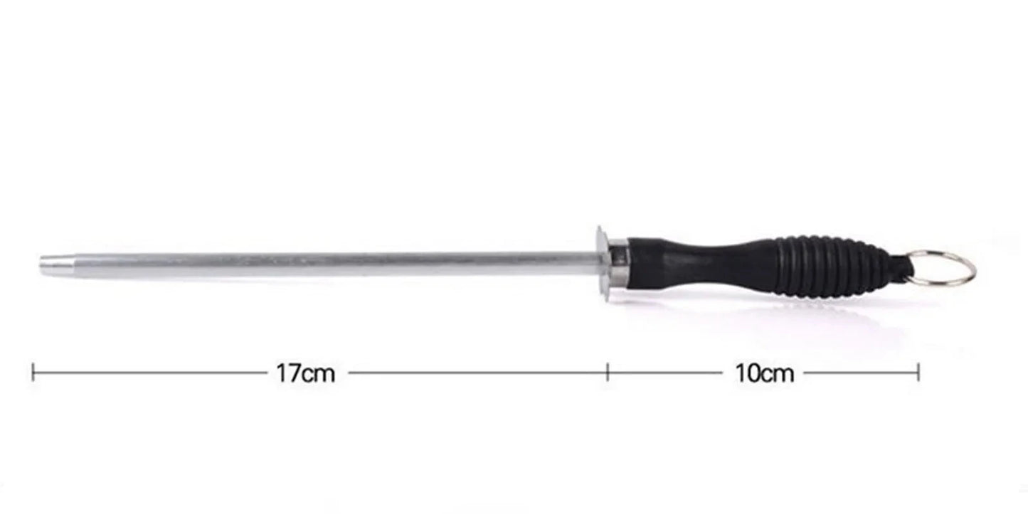Carbon Steel Honing Rod (26cm Sharpener with ABS Handle)
