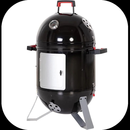 18-Inch Versatile Charcoal Patio Smoker