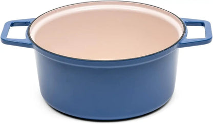 Premium Enameled Cast Iron Dutch Oven (7QT Thick Core)