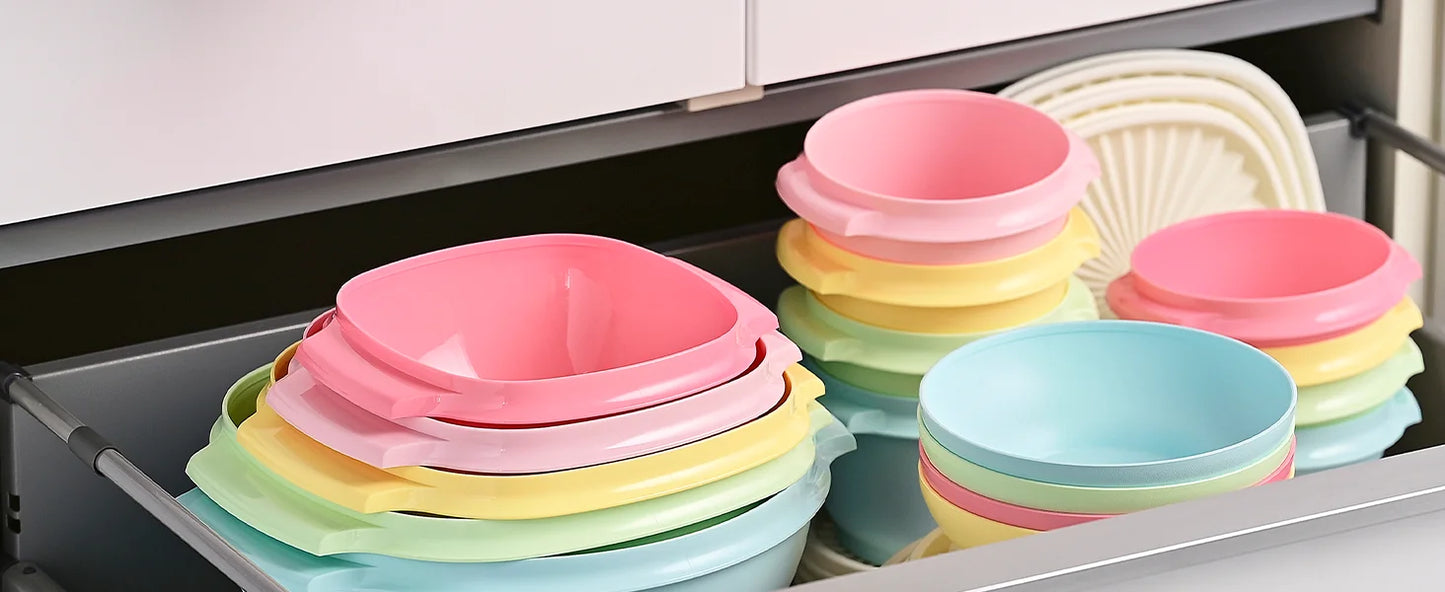 Tupperware Heritage Bowls - Vintage 10-Piece Set