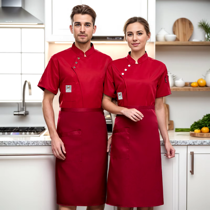 Comfortable Short Sleeve Chef Uniform - Breathable & Stylish