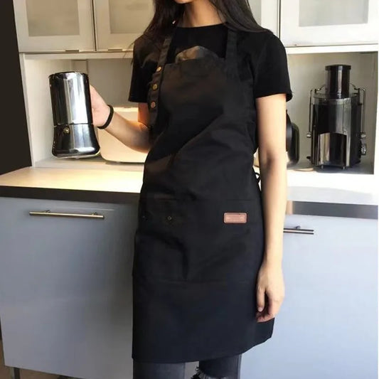 Canvas Kitchen Apron for Men & Women - Versatile Design