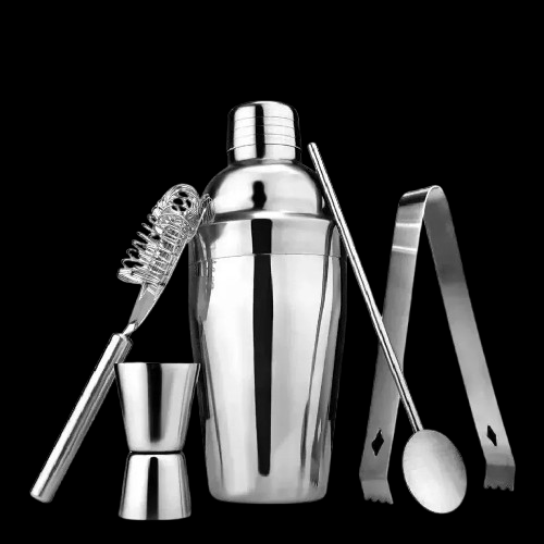 Stainless Steel Cocktail Shaker (550ml/750ml, Bar Party Mixer)