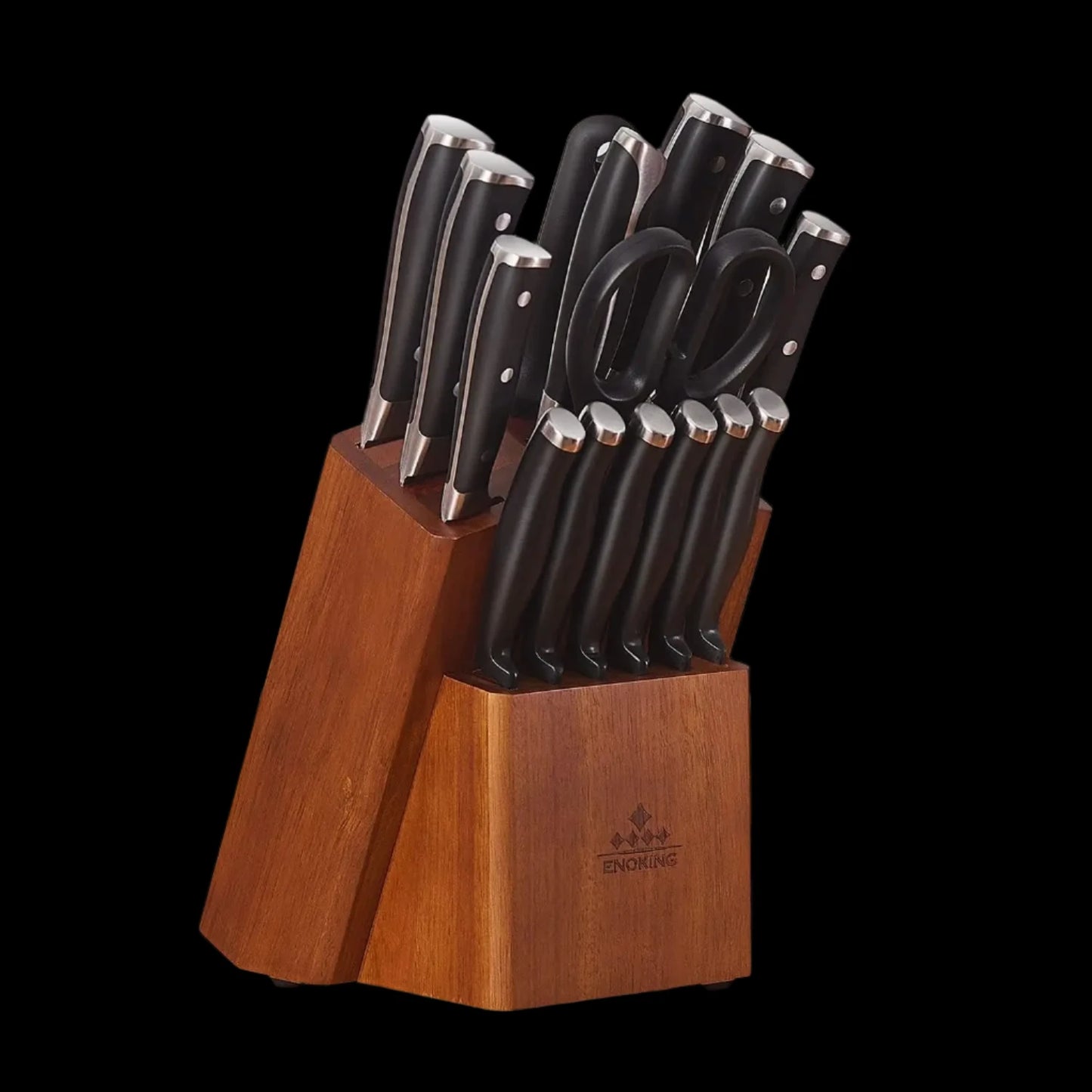 Universal Knife Block (ENOKING 15 Slots Acacia Wood)