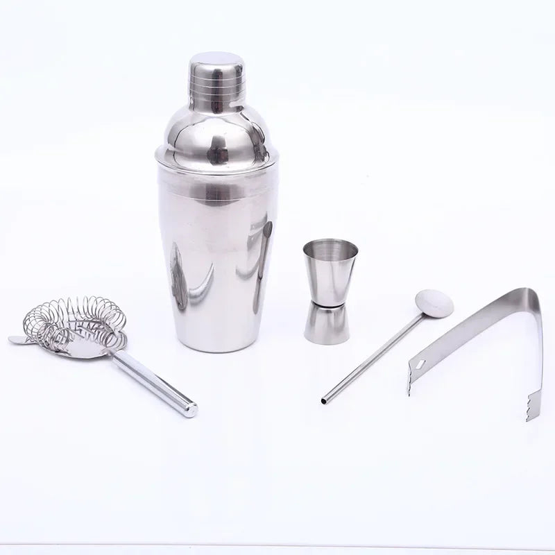 Stainless Steel Cocktail Shaker (550ml/750ml, Bar Party Mixer)