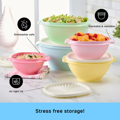 Tupperware Heritage Bowls - Vintage 10-Piece Set