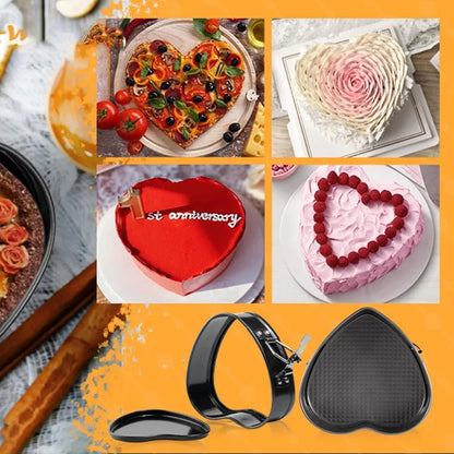 Heart-Shaped Nonstick Cake Pan (Carbon Steel)