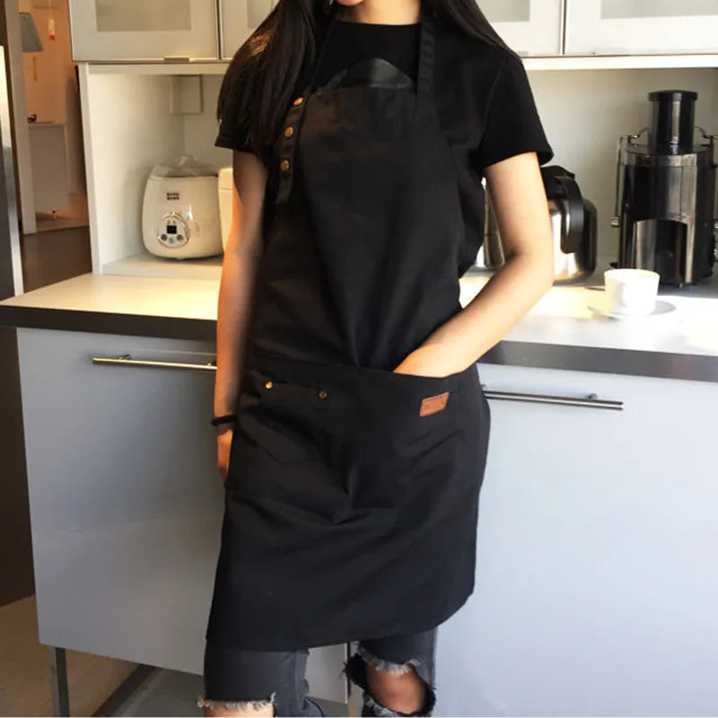 Canvas Kitchen Apron for Men & Women - Versatile Design